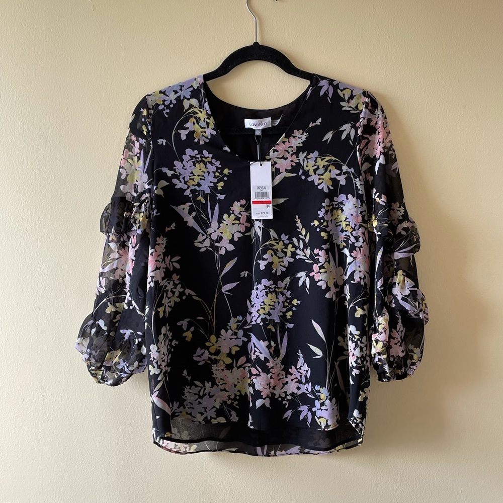 Women’s Floral Print Calvin Klein Blouse